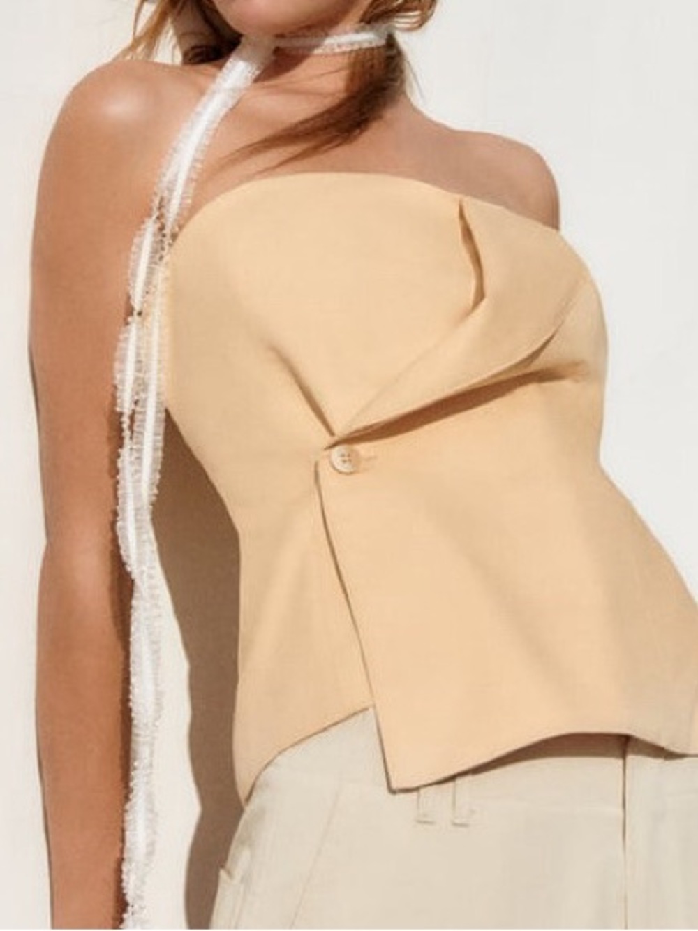 ZARA Strapless Top NWOT Spring Summer Vacation Travel